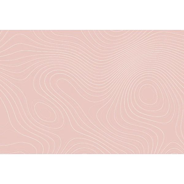 Fototapete Grafik Abstrakt Weiß Rosa 4,00 m x 2,70 m FSC® günstig online kaufen