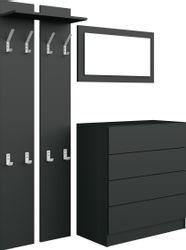 borchardt Möbel Garderoben-Set "Vaasa 3" Set, 3 Stk. tlg. mit Push to Open- günstig online kaufen