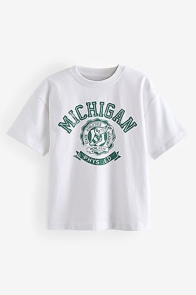 Next T-Shirt Relaxed Fit Kurzarm-T-Shirt mit Grafikprint (1-tlg) günstig online kaufen