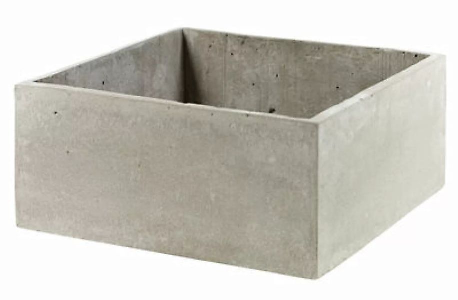 Übertopf Concrete Box stein grau quadratisch / 29 x 29 cm / für Konsole Her günstig online kaufen