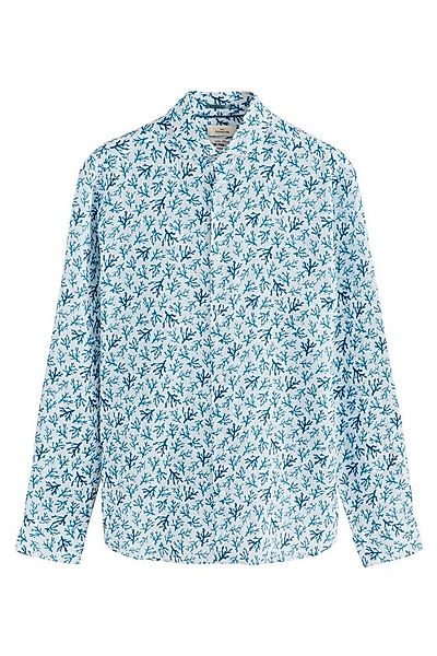 Next Langarmhemd Bedrucktes elegantes Langarmhemd aus 100 % Leinen (1-tlg) günstig online kaufen