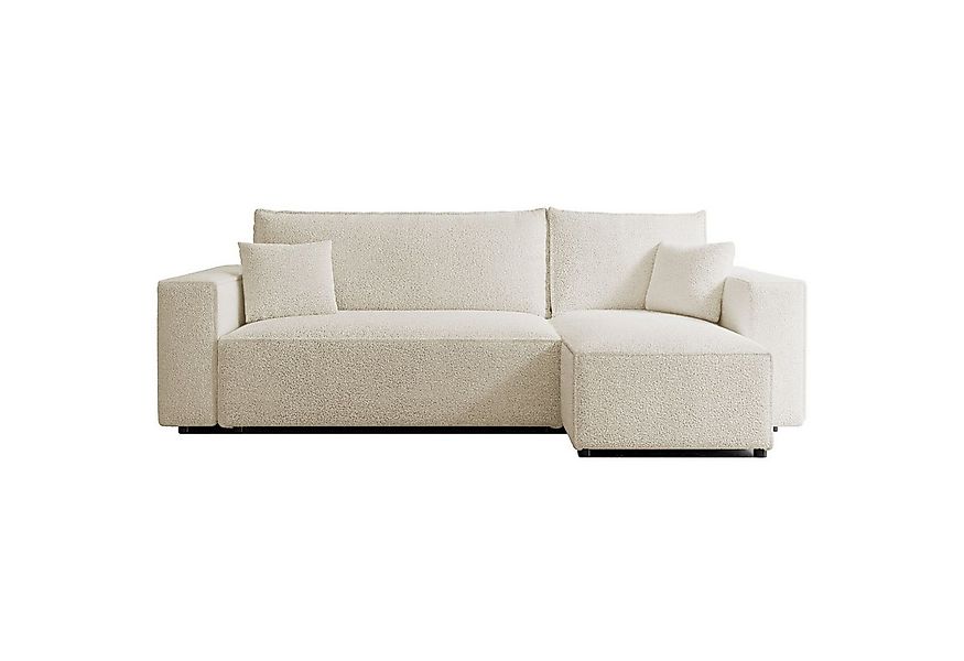 Selsey Ecksofa SCARLO, mit Schlaffunktion, Bettkasten und Bouclé-Bezug günstig online kaufen