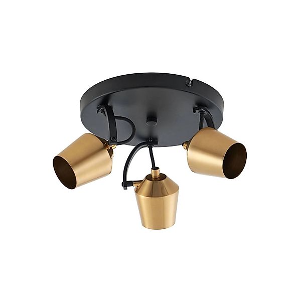 Lindby Strahler Sylveria 10020367 Modern in Gold Messing aus Metall 3-flamm günstig online kaufen
