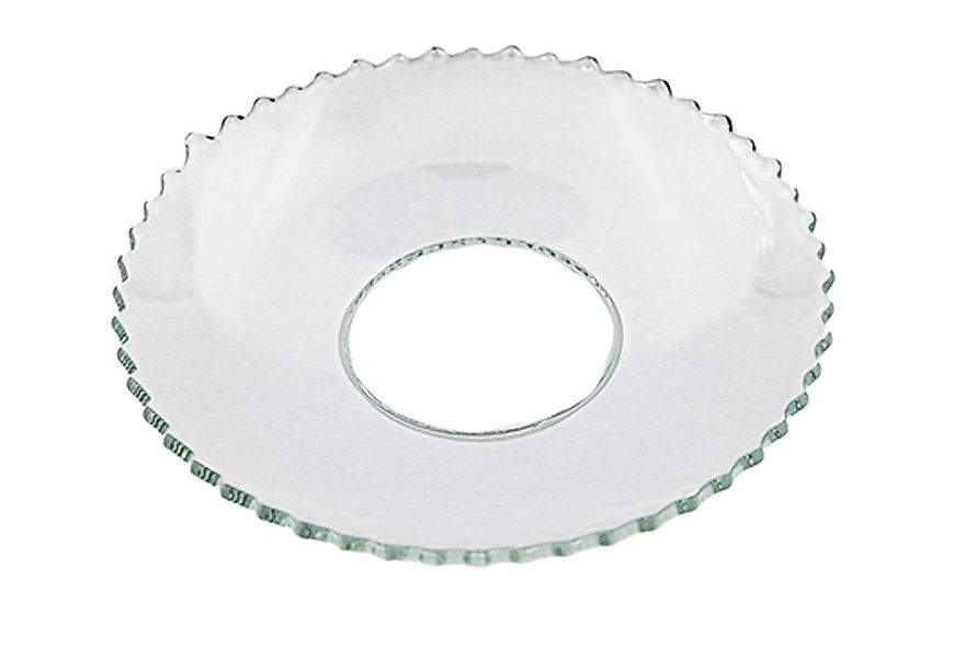 Holfeuer Crystal Design Spitzkerze Glas-Kerzenmanschette "Gezackt" für Kerz günstig online kaufen