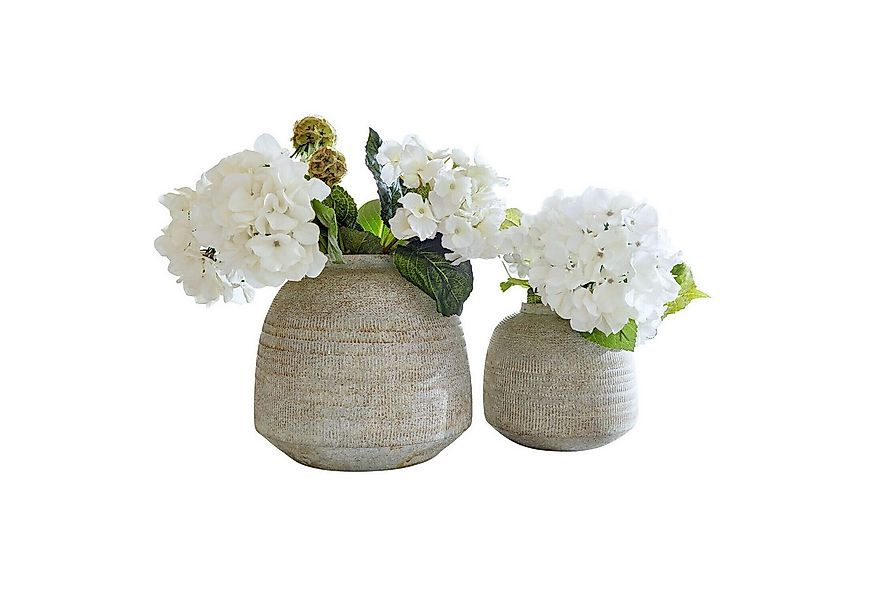 Mirabeau Tischvase Vase 2er Set Ferano beige günstig online kaufen