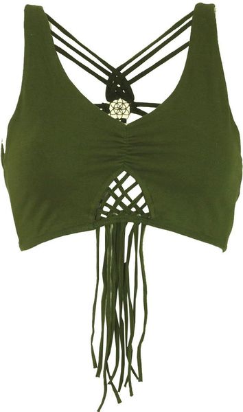 Guru-Shop T-Shirt Goa Psytrance Bikini Top, günstig online kaufen