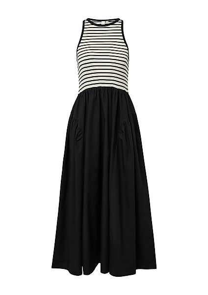QS Minikleid Tanktop-Kleid im Materialmix Streifen-Detail günstig online kaufen