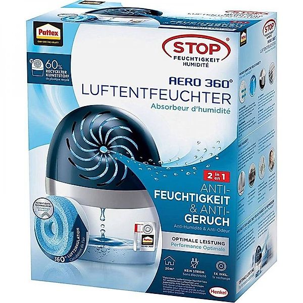 Pattex Luftbefeuchter Stop Feuchtigkeit Aero 360°, günstig online kaufen