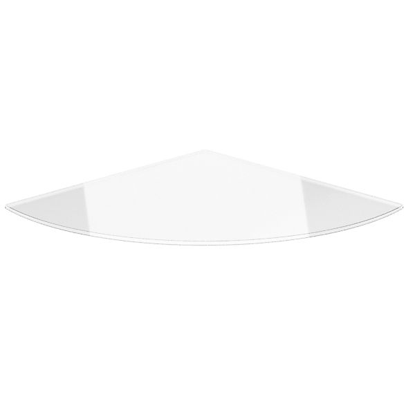 ECOfoxx Funkenschutzplatte Glasbodenplatte Viertelkreis 120x120cm günstig online kaufen