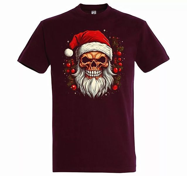 Youth Designz T-Shirt Santa Skull Totenkopf Herren Shirt mit trendigem Fron günstig online kaufen