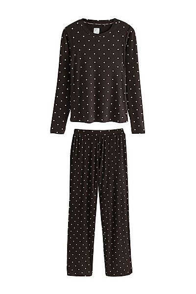 Next Pyjama Gerippter Langarm-Pyjama (2 tlg) günstig online kaufen