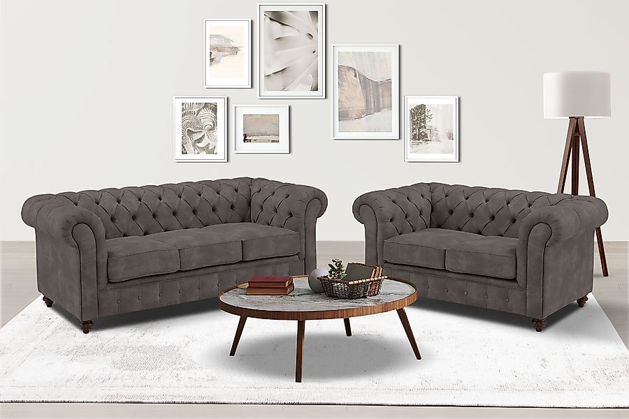 Home affaire Sitzgruppe Chesterfield, (2-tlg), hochwertige günstig online kaufen