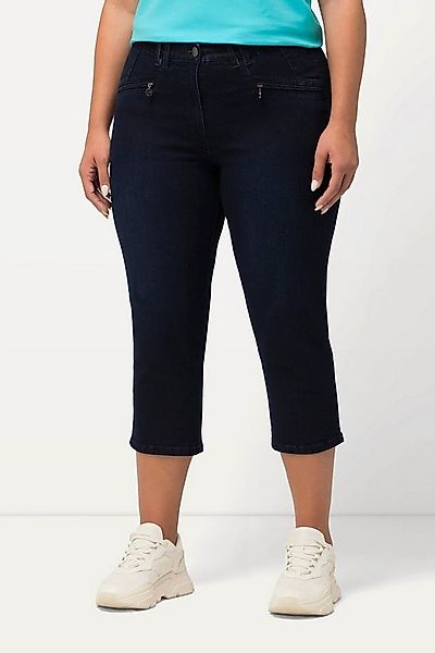 Ulla Popken 7/8-Hose 7/8-Jeans Mony Elastikbund Reißverschlusstaschen günstig online kaufen