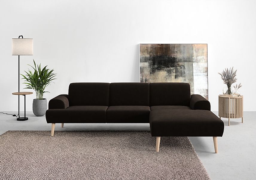 andas Ecksofa »Swift Scandic Design, Federkern für hohen Sitzkomfort, L-For günstig online kaufen