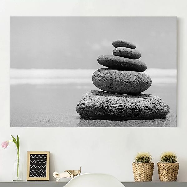 Leinwandbild Strand - Querformat Sand Stones No.2 günstig online kaufen