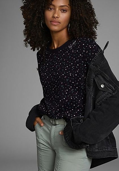 KangaROOS Sweatshirt Langarm, bedruckt, Rundhalsausschnitt, aus Interlockma günstig online kaufen