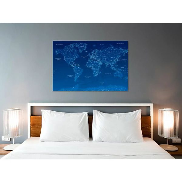 Bild auf Leinwand World Map: World Connection  XXL günstig online kaufen