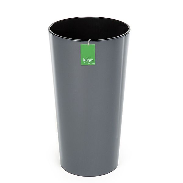 KAGM Pflanzkübel Blumentopf Blumenkübel in Hochglanz inkl. Pflanzeinsatz günstig online kaufen