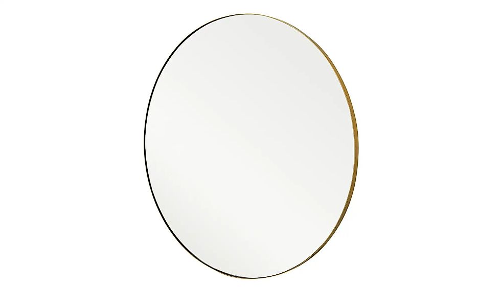 Spiegel  Pannone ¦ gold ¦ Metall,Glas ¦ Maße (cm): T: 2.2  Ø: 70 Garderoben günstig online kaufen
