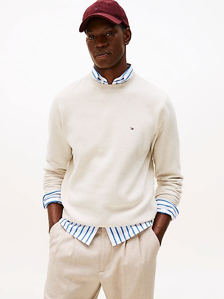 Tommy Hilfiger "ESS SEASONAL FLEECE CREWNECK mit Rundhals und Stickerei", u günstig online kaufen