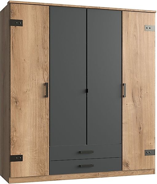 Wimex Kleiderschrank "Cork, mit oder ohne Spiegel, rustikaler Look im Indus günstig online kaufen