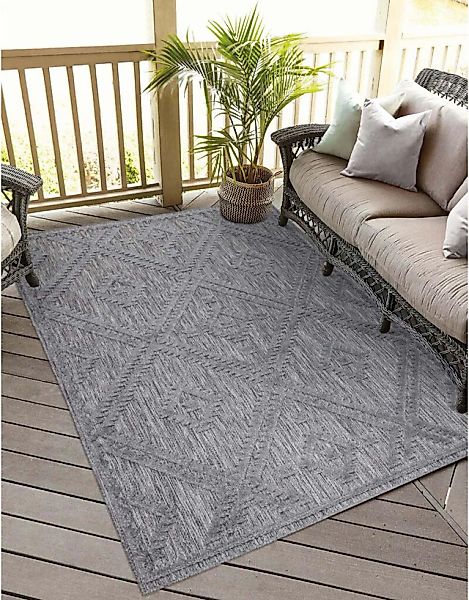Carpet City Teppich "In-& Outdoorteppich Santorini 435, 3D-Effekt, Boho-Loo günstig online kaufen