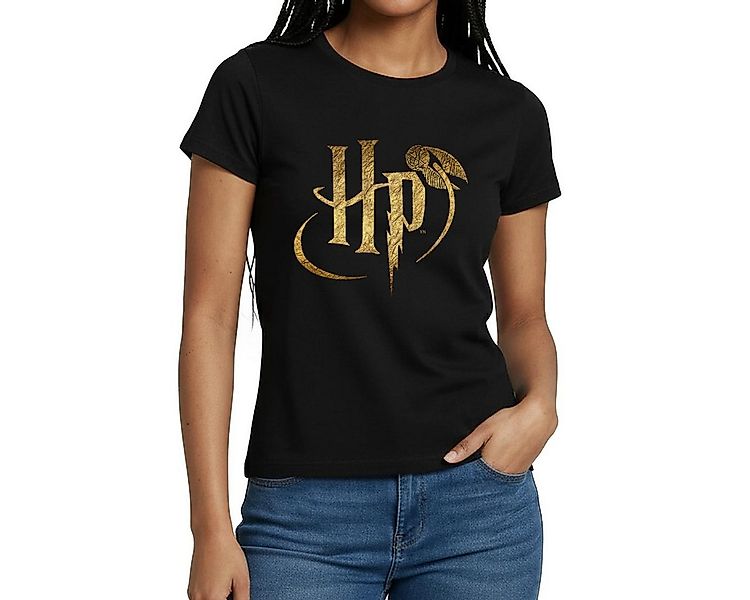 Spreadshirt T-Shirt Harry Potter HP Logo Frauen T-Shirt (1-tlg) günstig online kaufen