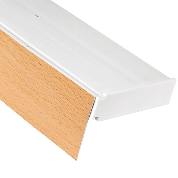 Bestlivings 90 cm Vorhangschiene mit Blende 3 Lauf Nußbaum günstig online kaufen