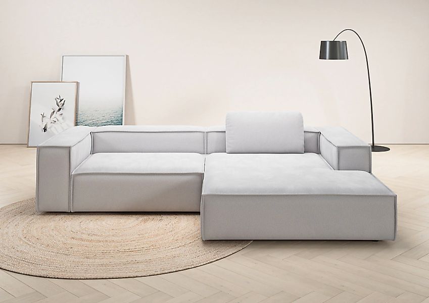 Home affaire Ecksofa "Watertown, modernes XXL L-Form, 306 cm breit" Großzüg günstig online kaufen