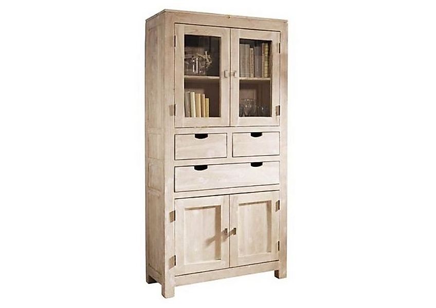 Massivmoebel24 Dreh-/Schwebetürenschrank #61 (Schrank Akazie 90x40x180 whit günstig online kaufen