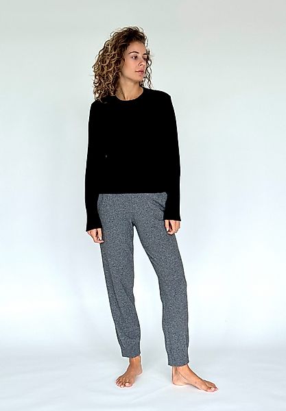 Zuckerwatte Rundhalspullover mit Rippstrickdetails, aus weicher günstig online kaufen