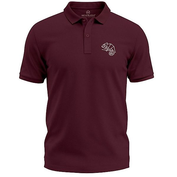 Neverless Poloshirt Poloshirt Herren Tierlogo im Polygon-Stil – Kurzarm Pol günstig online kaufen