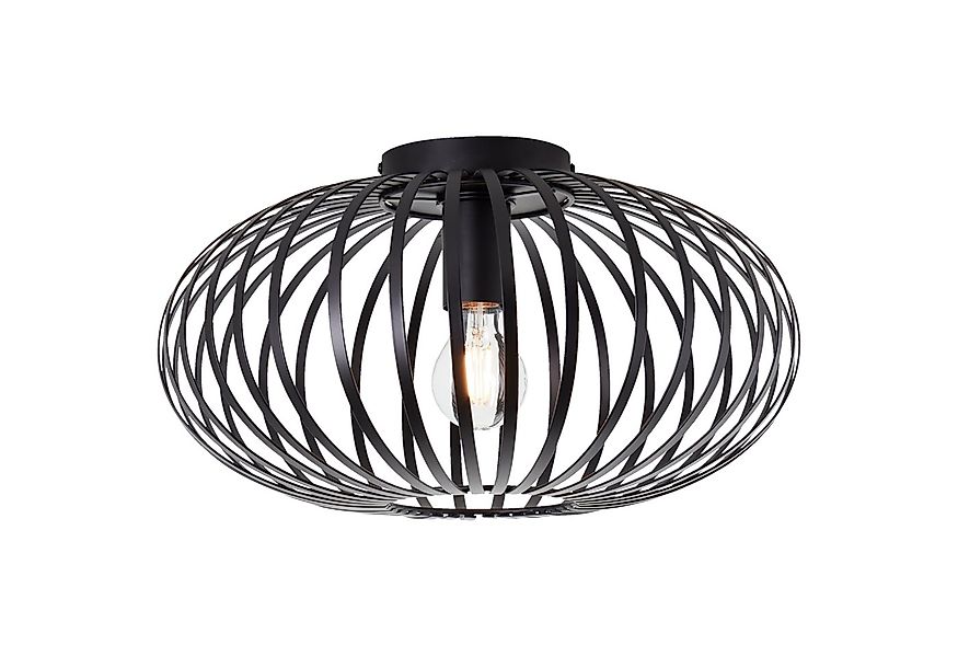 Lightbox Deckenleuchte, ohne Leuchtmittel, Deckenlampe Leuchte in schwarz i günstig online kaufen