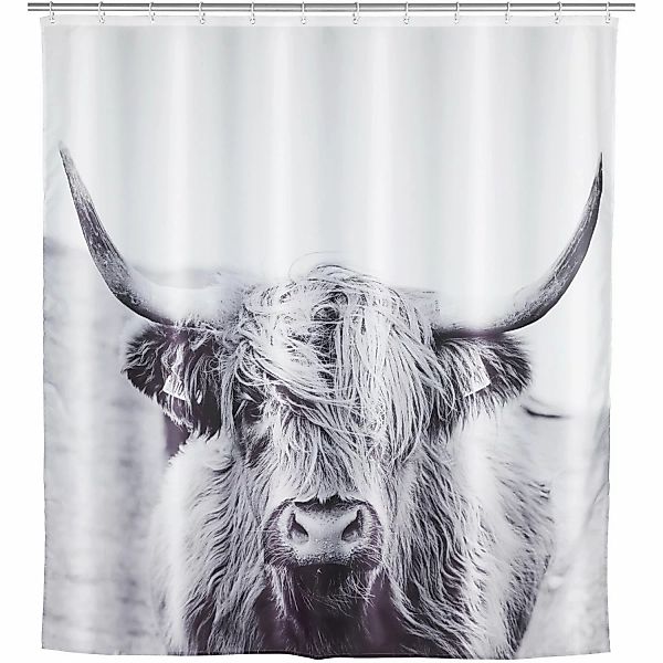 WENKO Duschvorhang Yak Breite 180 cm günstig online kaufen