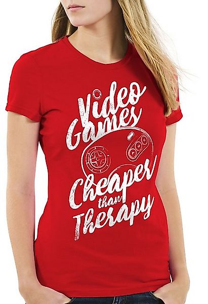 style3 T-Shirt Video Game Therapy gamer classic retro konsole sonic drive günstig online kaufen