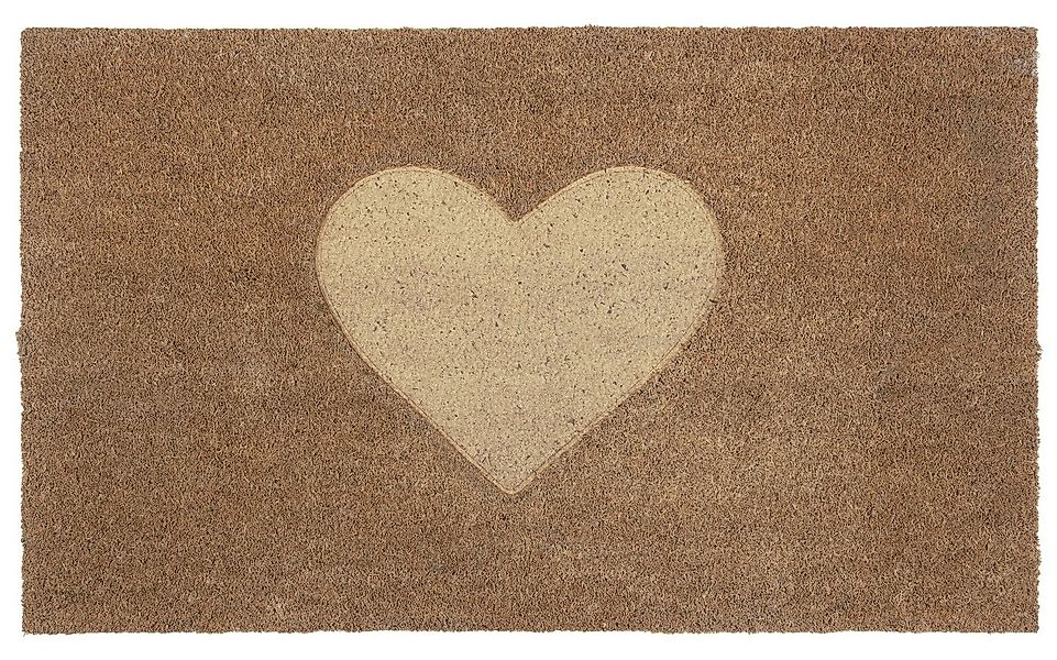 Ib Laursen Fußmatte Ib Laursen - Fußmatte Türmatte Fußabtreter Herz Natur K günstig online kaufen