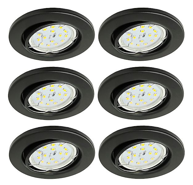 TRANGO LED Einbauleuchte, Dimmfunktion, 6er Set 6729-065MOSD LED Einbaustra günstig online kaufen