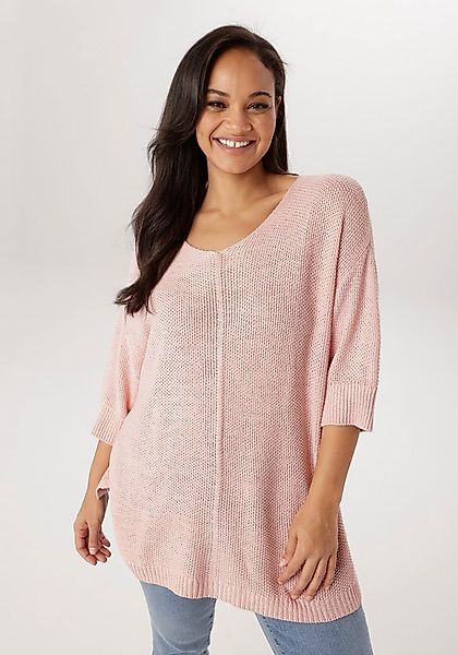Aniston PLUS Strickpullover mit tollem Strickmuster - NEUE KOLLEKTION günstig online kaufen