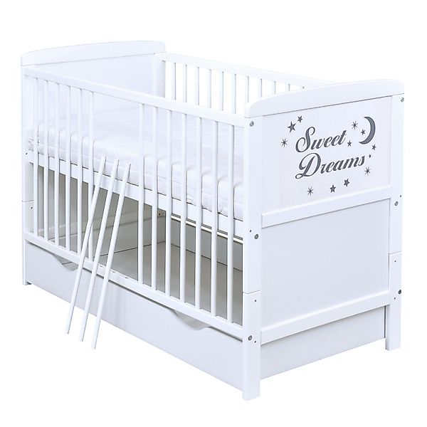 Baby-Delux Babybett Sweet Dreams Bettkasten, Kinderbett Gitterbett 140x70 w günstig online kaufen