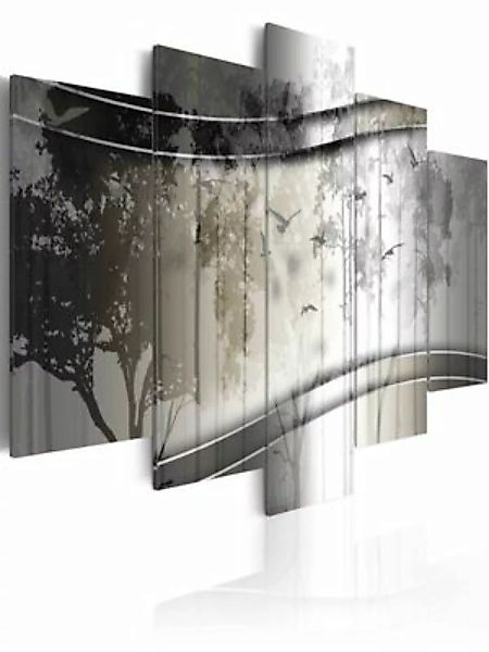 artgeist Wandbild Dark Backwods grau/schwarz Gr. 200 x 100 günstig online kaufen