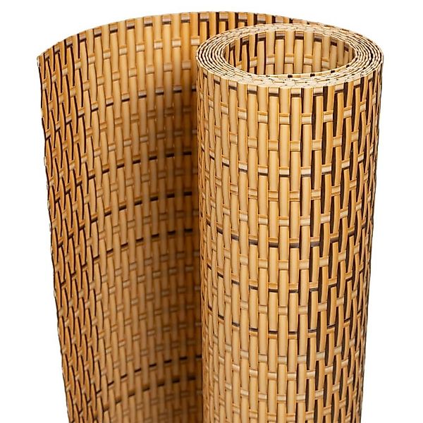 vidaXL Gartenzaun Balkon-Sichtschutz Hellbraun 300x90 cm günstig online kaufen