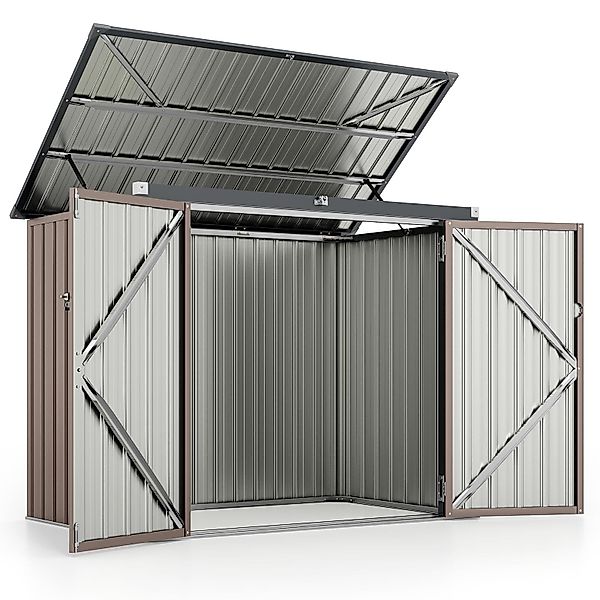 COSTWAY Gerätehaus, BxT: 159x95.5 cm, Mülltonnenbox, günstig online kaufen