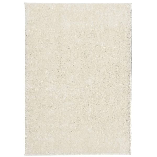 vidaXL Teppich Istan Hochflor Glänzend Creme 140x200 Cm 1931376 günstig online kaufen