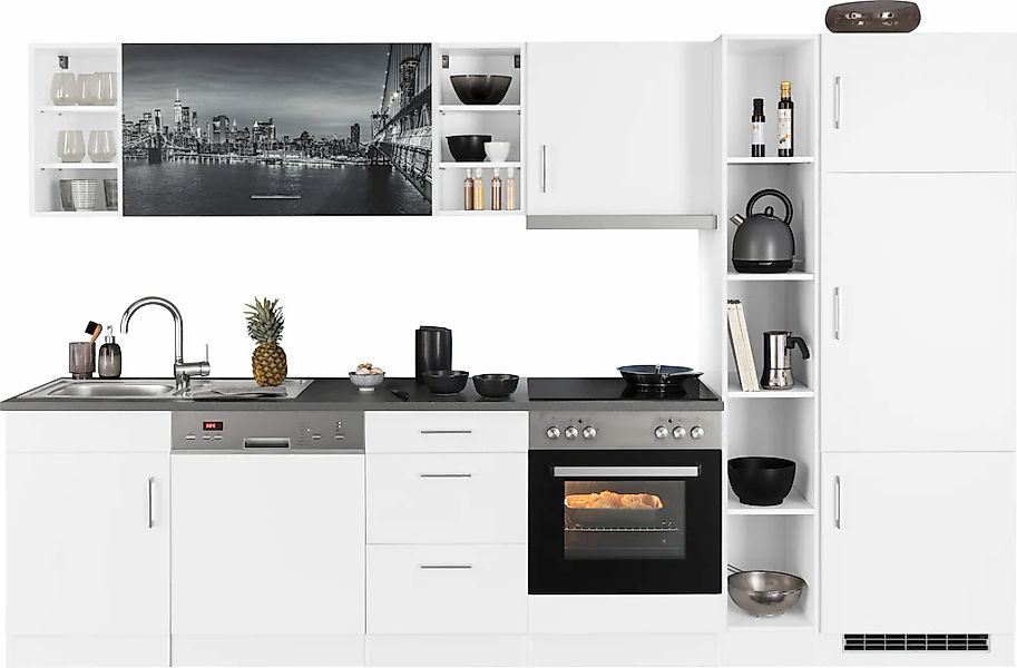 KOCHSTATION Küchenzeile "KS-Paris", mit E-Geräten, Breite 310 cm günstig online kaufen