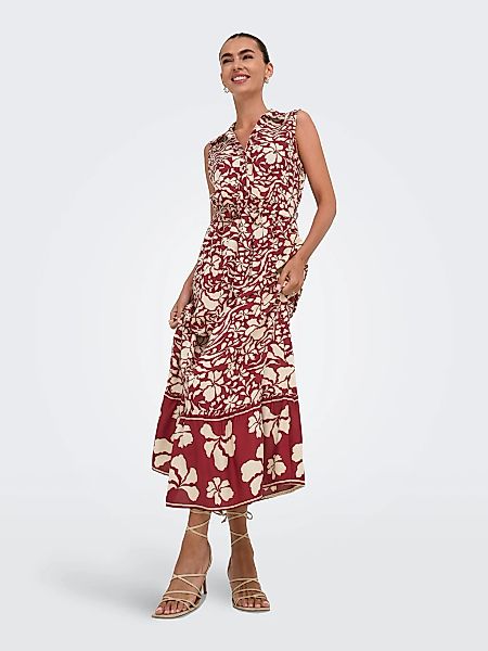 ONLY Maxikleid "ONLVIBE LIFE S/L SHIRT LONG DRESS WVN" günstig online kaufen