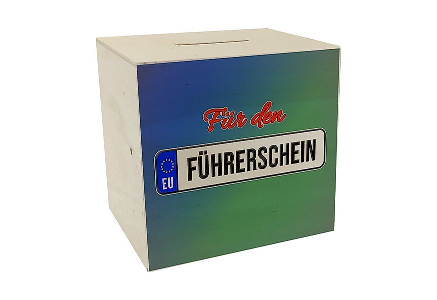 speecheese Spardose Spardose aus Holz mit Spruch: Für den Führerschein Kenn günstig online kaufen