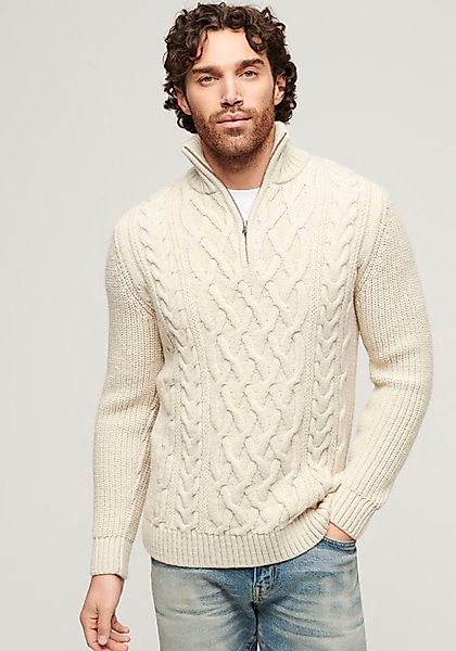 Superdry Strickpullover "Jacob Cable Knit Half Zip" günstig online kaufen