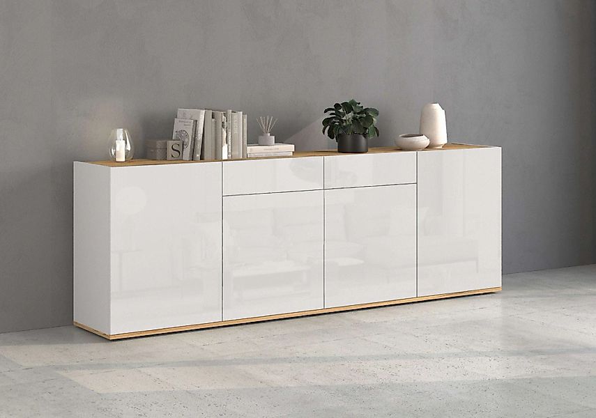 INOSIGN Sideboard "GARDA Sideboard,Kommode, Schrank, Kredenz Grifflos mit P günstig online kaufen