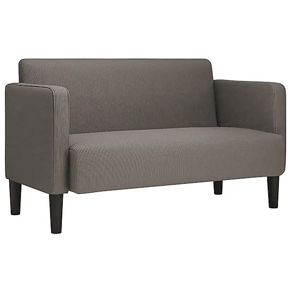 vidaXL Zweisitzer-Sofa Hellgrau 109 cm Cordstoff 4100522 günstig online kaufen