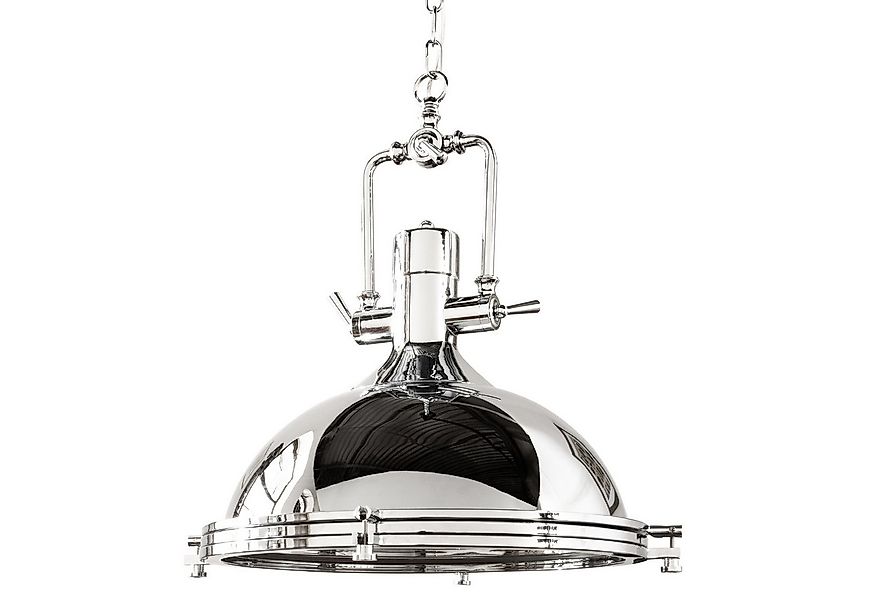 riess-ambiente Hängeleuchte INDUSTRIAL 45cm silber, ohne Leuchtmittel, Wohn günstig online kaufen